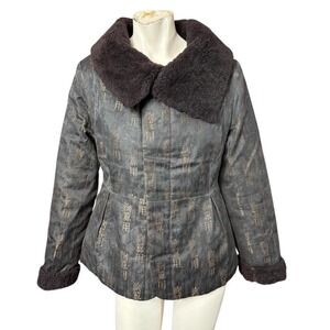 Vintage Quilted Jacket shearling coat